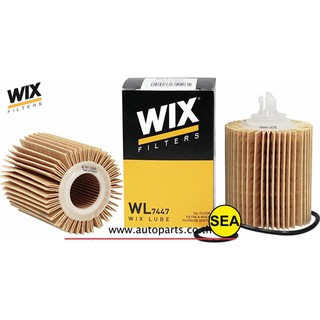 ไส้กรองน้ำมันเครื่อง WIX สำหรับ TOYOTA LEXUS IS/GS/LS 1-4GR (พร้อมจุก), ตู้คอม 2.7เบนซิน  WL7447  (1ชิ้น)