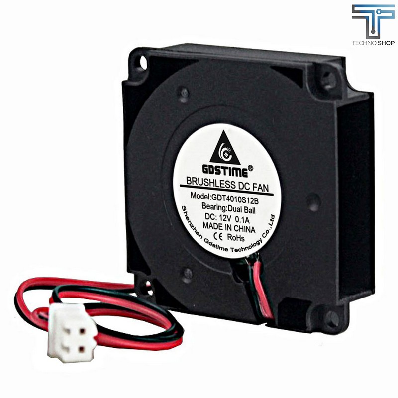 GDSTIME 4010 12/24V Dual Ball Bearing BLOWER FAN 2/4 WIRE 8000/9500/12000 RPM 3D Printer
