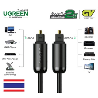 UGREEN รุ่น 70890 Toslink Optical Audio Cable 1M สำหรับ CD players, Blu-Ray