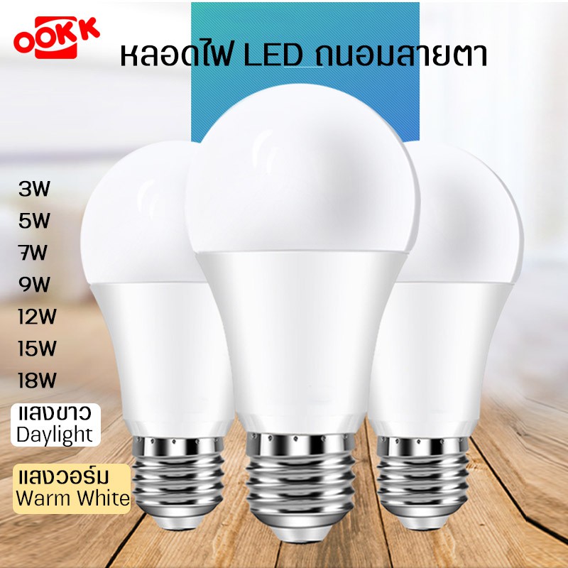 Neobee หลอดไฟ LED E27 ปิงปอง เล็ก แสงขาว แสงวอร์ม ถนอมสายตา ประหยัดไม่กินไฟ AP