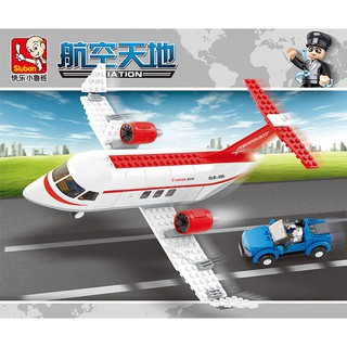 ProudNada Toys ของเล่นเด็ก ตัวต่อ เครื่องบินเจท Sluban AVIATION C-concept plane 275 PCS B0365