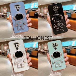 เคส Xiaomi Redmi Note 5 Pro เคส Redmi Note 9 Pro Max เคส Redmi Note 9S Note 10 Note 11E Case Redmi 8 8A Case Redmi 10 10A Luxury Cute Silicone 3D Astronaut Stand Phone Cover Case โทรศัพท์มือถือ ซิลิโคน ลายนักบินอวกาศ พร้อมขาตั้ง หรูหรา สําหรับ