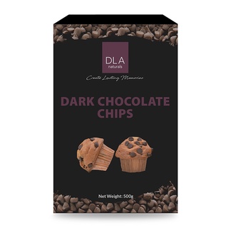 โปรโมชัน! DLA ดาร์กช็อกโกแลตชิพส์ คอมพาวด์ 500 กรัม DLA Dark Chocolate Chips Compound 500g