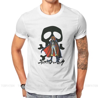 ขายดี!เสื้อยืดคอกลม พิมพ์ลายอนิเมะ Deign Cpan Harlock สไตล์วินเทจ แฟชั่นฮาราจูกุ สําหรับผู้ชายS-5XL