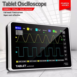 New version of FNIRSI 1013D dual-channel digital touch panel oscilloscope 100M bandwidth 1GS sampling rate