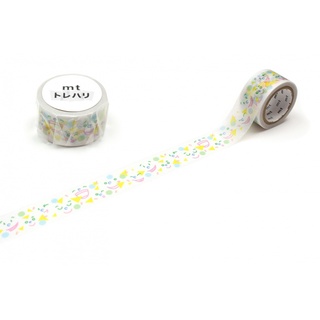 mt masking tape fab tracing paper tape smile (MTTRHA13) / เทปตกแต่งวาชิ รุ่น tracing paper ลาย smile