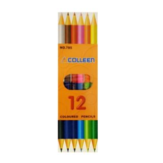 สีไม้คอลลีน Colleen 6 แท่ง 12สี #785(แท่งกลม)