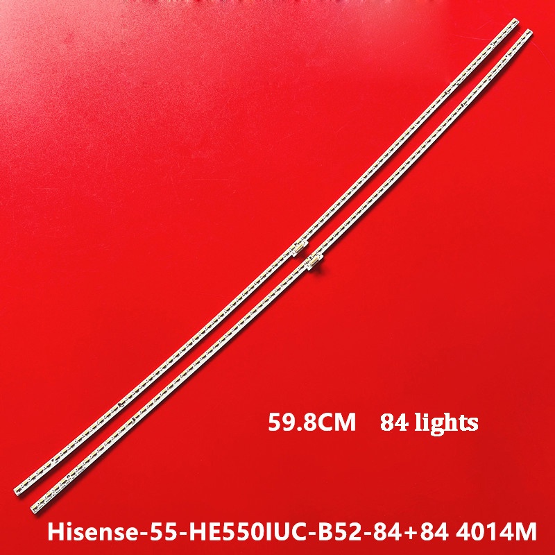 Backlight 2 ชิ้น/เซ็ตสําหรับ led Hisense LED55M5600UC light strip Hisense-55-HE550IUC-B52-84+84 4014