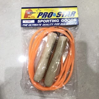 เชือกกระโดด ด้ามไม้ แบบ มี สปริง PRO STAR W-300 2.4 เมตร