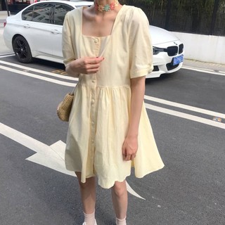 yellow pastel dress 💛