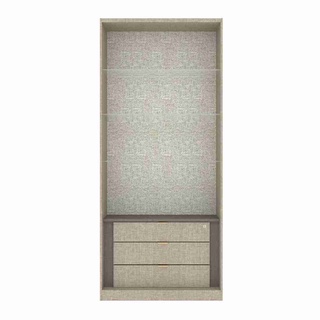 SB Design Square ซีรีย์ตู้ผ้า WD Plus รุ่น Wardrobe Plus สีเงิน แบรนด์ SB FURNITURE