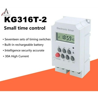 Kg316T - Ii Ac 220 V 25 A Din Rail สวิทช์ตั้งเวลาดิจิตอลหน้าจอ Lcd Kg316T