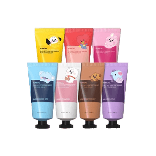 [เหลือ94.- โค้ดDETMAY25] [KUNDAL] BT21 Shea Butter & Macadamia Pure Hand Cream 50ml ﻿แฮนด์ครีมบำรุงมือ