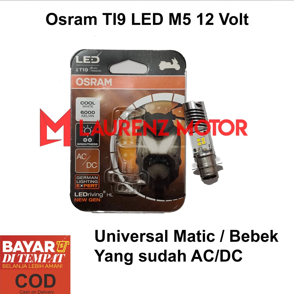 ไฟ Led Osram T19 ดั้งเดิมสําหรับรถจักรยานยนต์อัตโนมัติและใต้กระดูกสีขาว