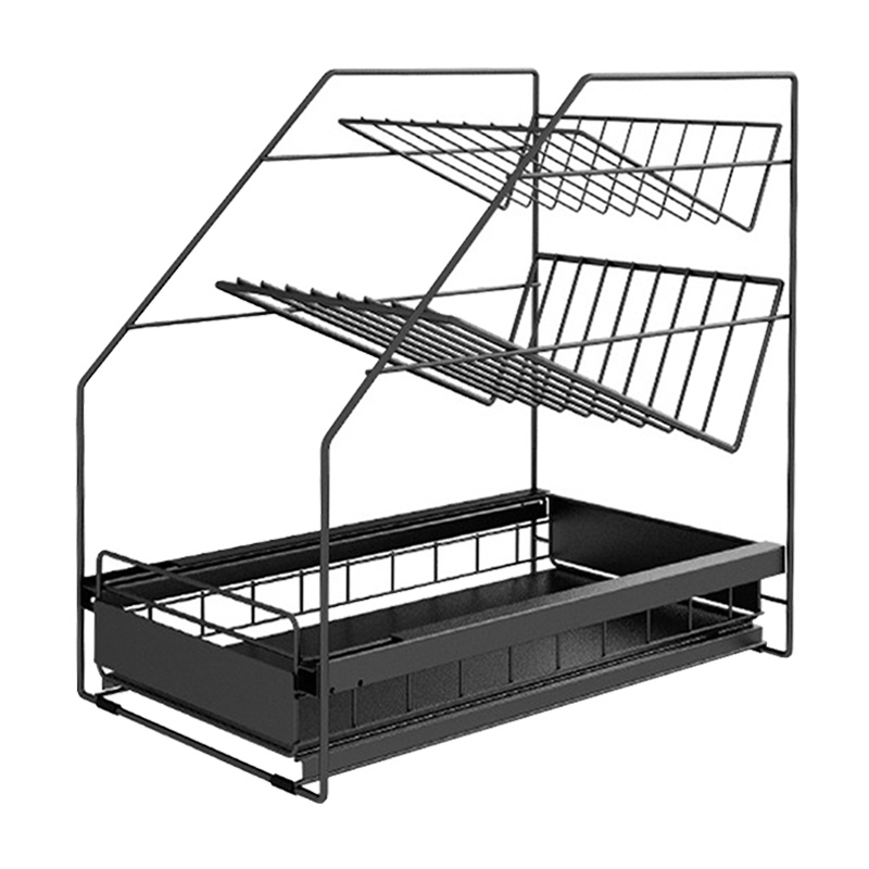 Chaixing Home ชั้นวางเครื่องปรุงพร้อมลิ้นชัก 3 ชั้น Darco KASSA HOME รุ่น 20020MBK ขนาด 25 x 40 x 39