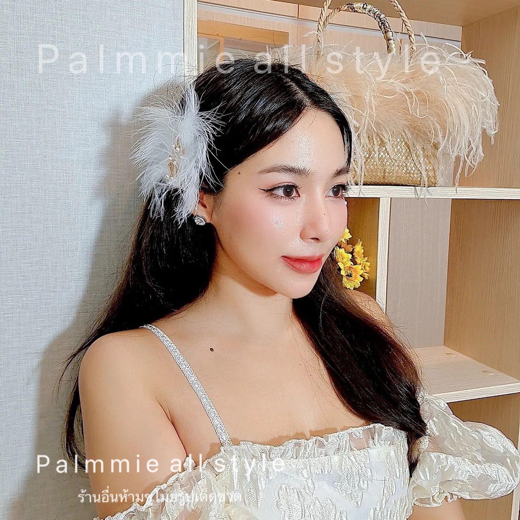 กิ๊บติดผมแฟชั่น กิ๊บขนนก​ เป็นกิ๊บปากเป็ด ธีมนางฟ้าต้องจัดละนะ​ เข้ามากค้า​ เหมาะกับใส่ชุดสีขาว หวานๆ น้ำตาลมิตรผล
