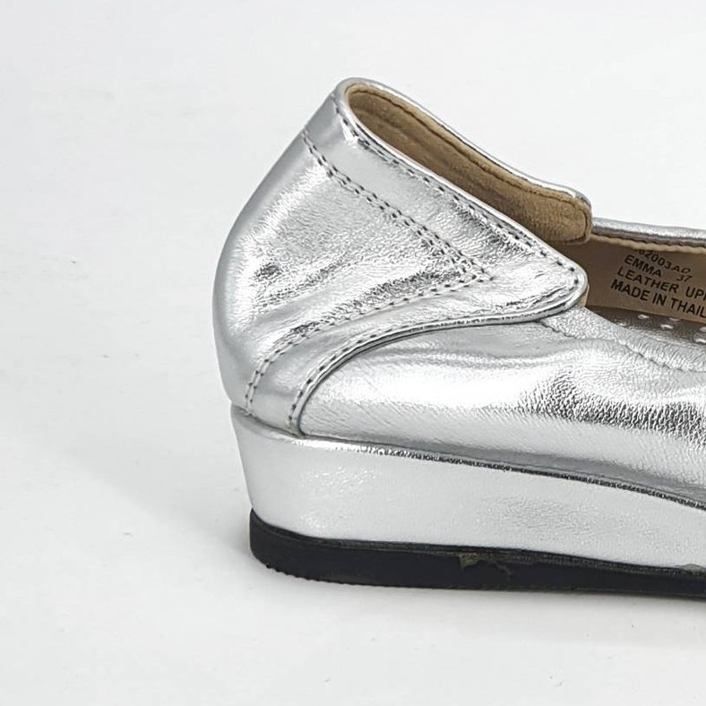[พร้อมส่ง] Emma Metallic - รองเท้าหนังแกะบัลเล่ต์ ส้น 1 นิ้ว
