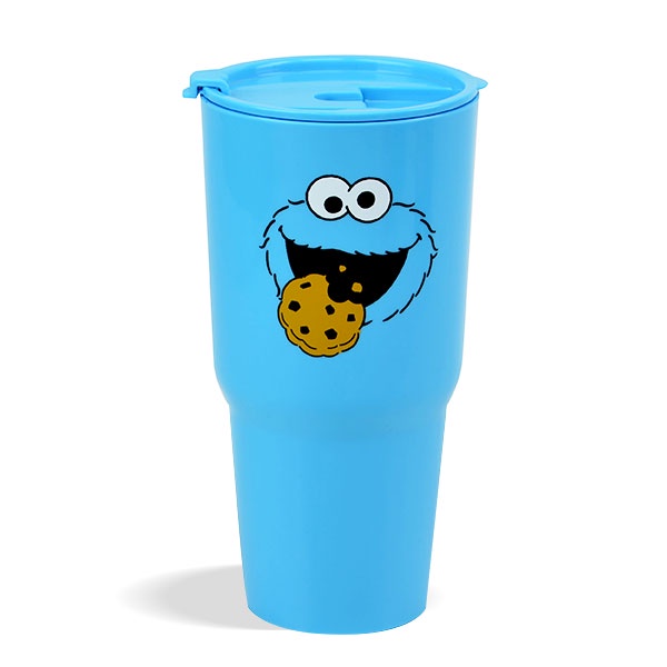 SST1-แก้วน้ำ : Sesame Street-Cookie Monster Tumbler 750 Ml.