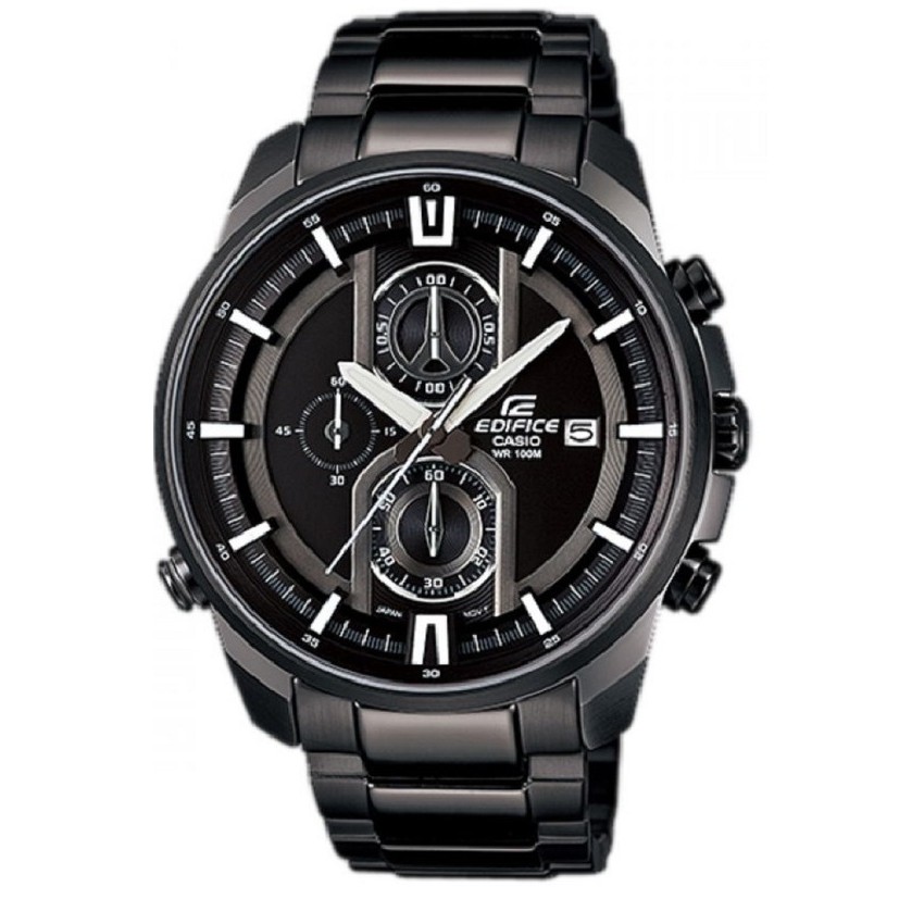 Casio EDIFICE CHRONOGRAPH นาฬิกาผู้ชาย สายสแตนเลส รุ่น EFR-533BK-1A
- Black