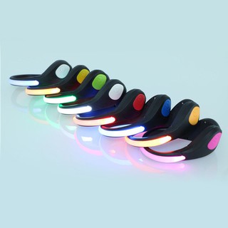 Outdoor Luminous Shoe Clips LED Sports Safety Night Running Warning Lamp Light