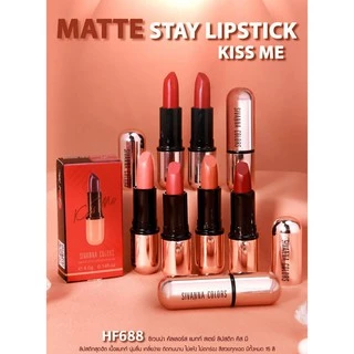 *ของแท้ Sivanna Colors Matte Stay Lipstick Kiss Me 4g HF688 ซีเวียน่า คิสมี ลิปสติก เนื้อแมท สิวันนา