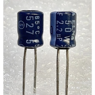 Elna RC3 2.2uf 50v (ราคา10ตัว) capacitor ตัวเก็บประจุ คาปาซิเตอร์