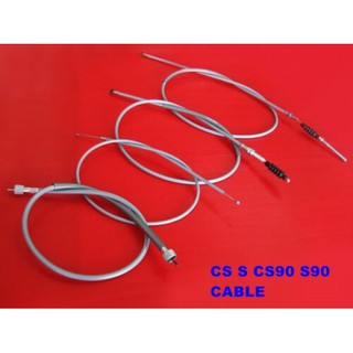 HONDA CS S CS90 S90 CLUTCH&amp;SPEEDOMETER&amp;FRONT BRAKE&amp;THROTTLE CABLE SET // สายคลัทช์ สายไมล์ สายเบรกหน้า สายคันเร่ง 4 ชิ้น