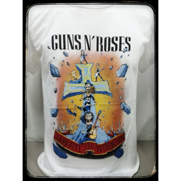 เสื้อ​วง​Gun​ N'Roses​ ผ้า​บาง​