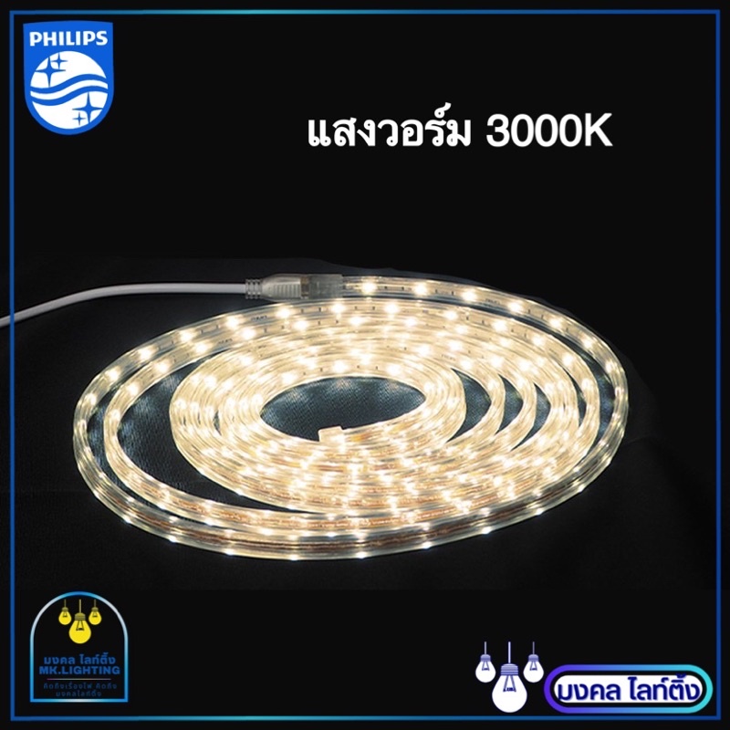 PHILIPS ไฟเส้น LED Rope Strip ยาว 50 เมตร ฟิลิปส์ รุ่น 31086 แสงขาวและ ...