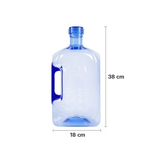 Premiumwatertank ถังน้ำ ถังน้ำดื่ม PET ขนาด 7.9 ลิตร มือจับ ถังฝาเกลียว สีน้ำเงิน