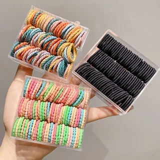 100 ชุด ยางรัดผม สีแคนดี้ สําหรับเด็กผู้หญิง ไม่เจ็บผม ยางรัดผม เชือกรัด ยางเด็ก น่ารัก