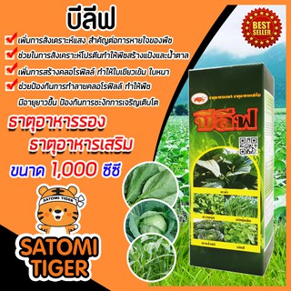 บีลีฟ ขนาด 1 ลิตร ธาตุอาหารรอง ธาตุอาหารเสริม สำหรับพืชผักกินใบทุกชนิด ใบเขียวเข้ม ใบหนา เจริญเติบโตดี