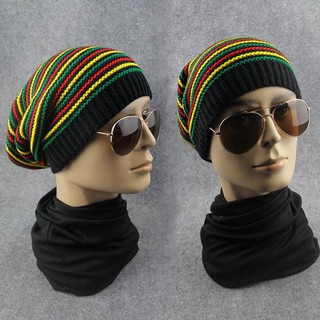 หมวกถักผ้าฝ้าย Bob Marley Reggae หมวก Jamaican ฤดูหนาว