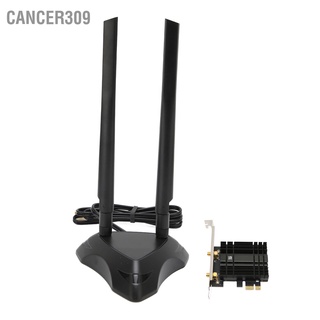 Cancer309 WiFi 6E PCIE Adapter 2.4GHz 5.8GHz 6GHz Triple Band 5400Mbps Wifi Card BT5.2 with 6dBi Magnetic Antenna Base