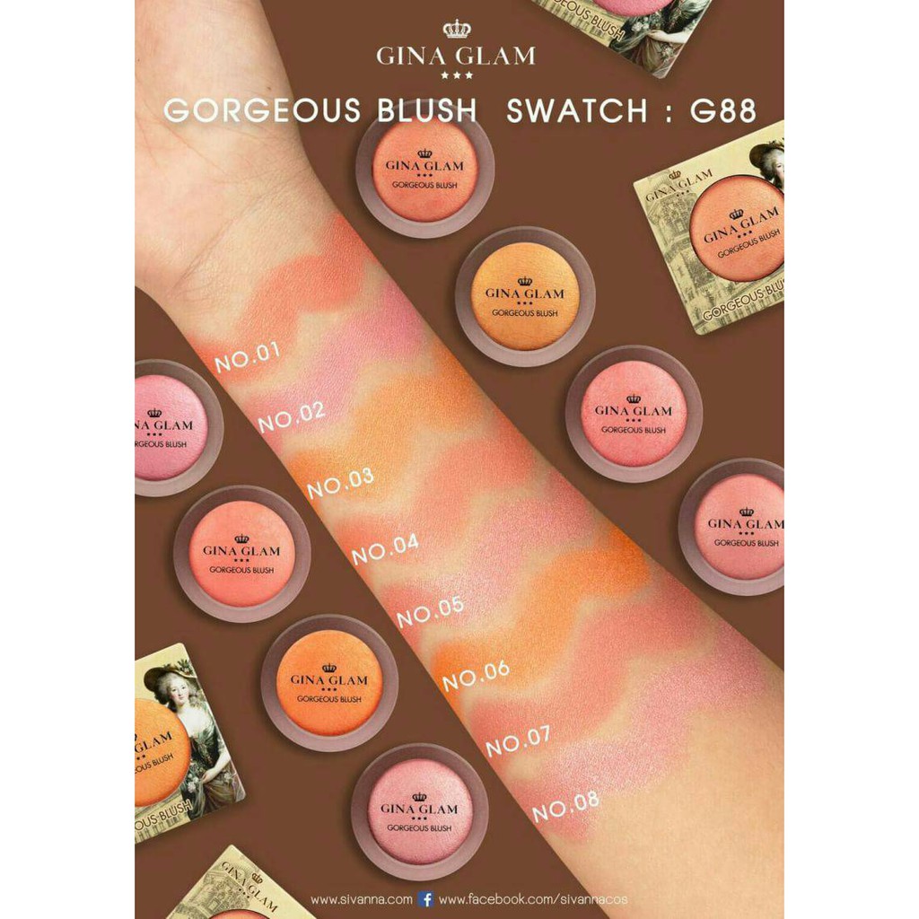 Gina Glam Gorgeous Blush แท้ 💯💯