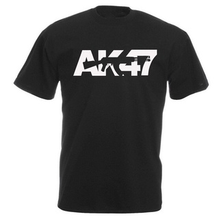 Ak47 Kalashnikov เสื้อยืดลําลองสําหรับผู้ชายแขนสั้นพิมพ์ลาย Kalashnikov Men Funny Design Warfare Military War