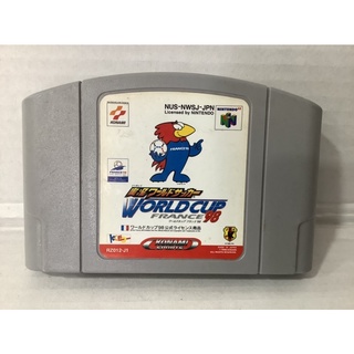 ตลับแท้ [N64] [0036] Jikkyou World Soccer World Cup France 98 (Japan) (NUS-NWSJ-JPN)