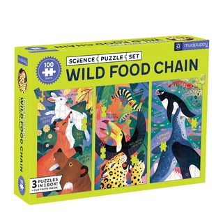 Wild Food Chain Science Puzzle Set  จิ๊กซอว์ชุดความรู้วิทยาศาสตร์ : ลายห่วงโซ่อาหาร