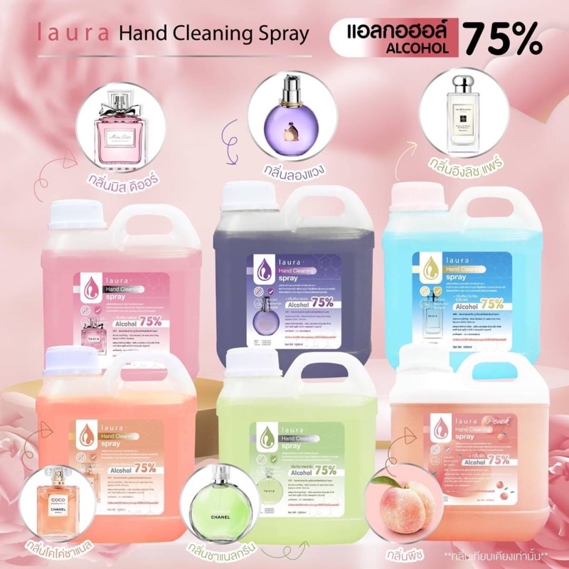 Laura Hand Cleaning Spray 75% 1000ml