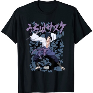 เสื้อยืด พิมพ์ลาย Naruto Shippuden Sasuke Curse สําหรับผู้ชาย