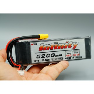 แบตเตอรี่ ลิโล Battry Lipo 5200mA/11.1V/ 45C  Infinity (ส่งจากประเทศไทย)