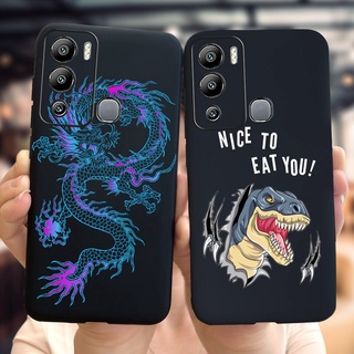 เคสโทรศัพท์ซิลิโคน TPU แบบนิ่ม ลายไดโนเสาร์ มังกร สําหรับ Infinix Hot 12 12i Infinix Hot12i X665B