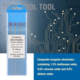 ทังสเตน Electrodes Tig Arc-Striking คอมโพสิต 10 แพ็คสําหรับงานเชื่อม