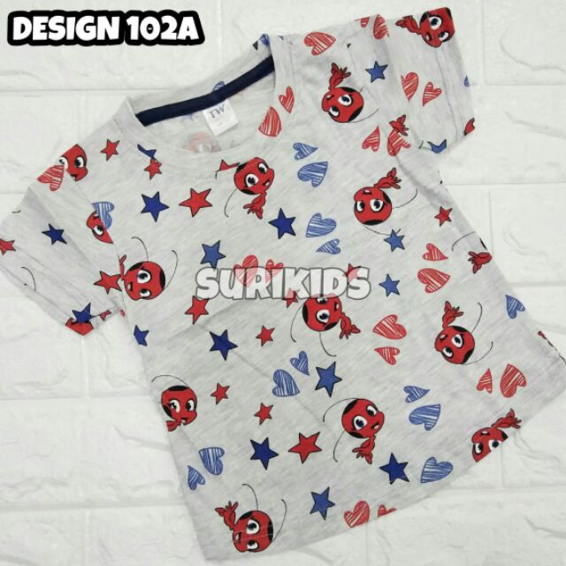 [ใหม่] เสื้อยืด ผ้าฝ้าย พิมพ์ลาย 102A 102A คุณภาพสูง สําหรับเด็ก