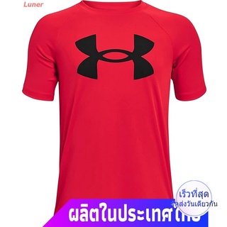 Luner Under Armour เสื้อยืดผู้ชายและผู้หญิง Under Armour Boys Tech Big Logo Short-Sleeve T-Shirt Under Armour Sports T-