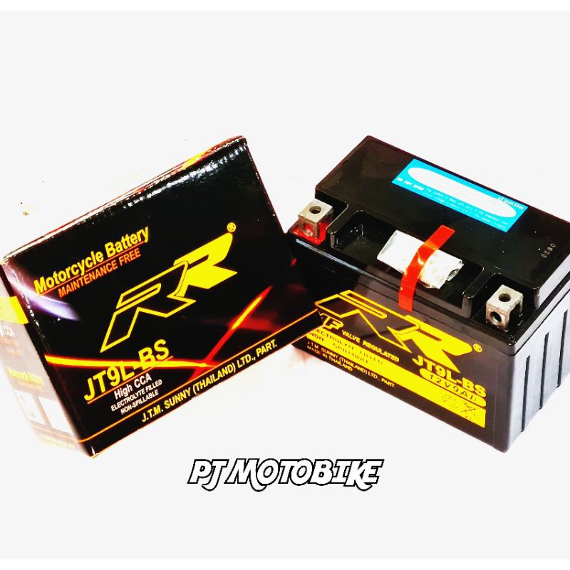 แบตเตอรี่แห้ง (RR) JT9L-BS (,NINJA250-300,TNT300,CBR150,CB1000)