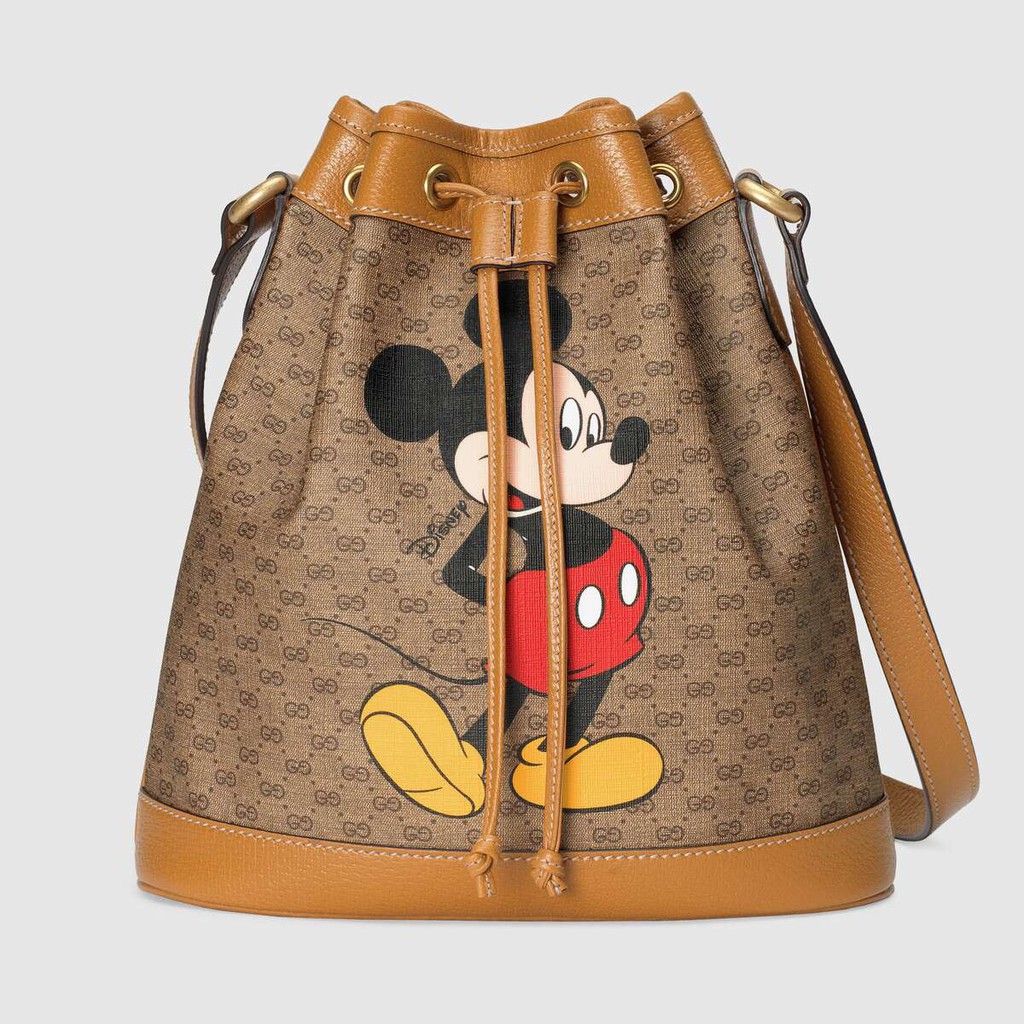 Gucci / New / Disney x Gucci Small Bucket Bag / Handbag / Shoulder Bag / ของแท้ 100% (จัดส่งฟรี)
