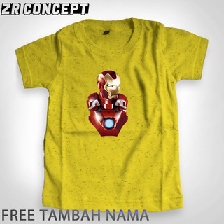 เสื้อยืดพิมพ์ลาย Iron Man แฟชั่นผู้ชาย