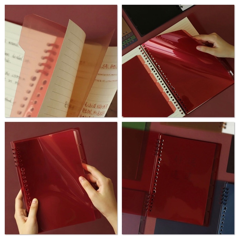 <A5, B5, A4 > แผ่นขั้นใส Parting Sheet 6แผ่น/แพ็ค มี 7 สี สมุด, สมุดโน๊ต, เครื่องเขียน, อุปกรณ์การเรียน, กระดาษรีฟิว - รูปที่ 2