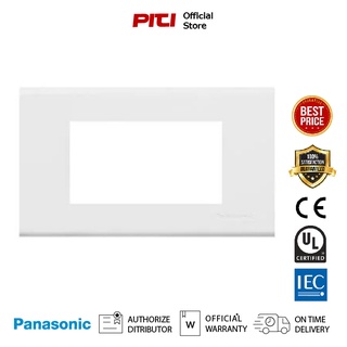 PANASONIC  WEG6803WK หน้ากาก 3 ช่อง สีขาว